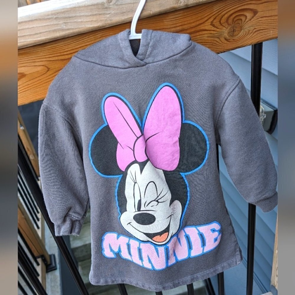 Zara baby girl Minnie mouse hoodie dress